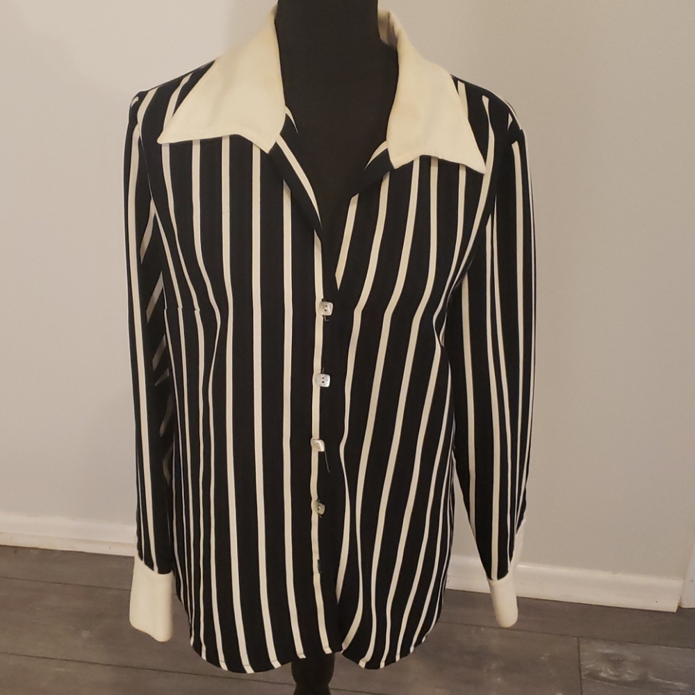 CLASSIC STRIPED Blouse french cuffs